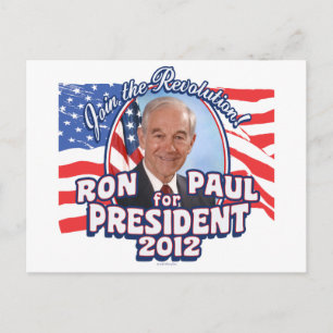 Carte Postale Président 2012 de Ron Paul