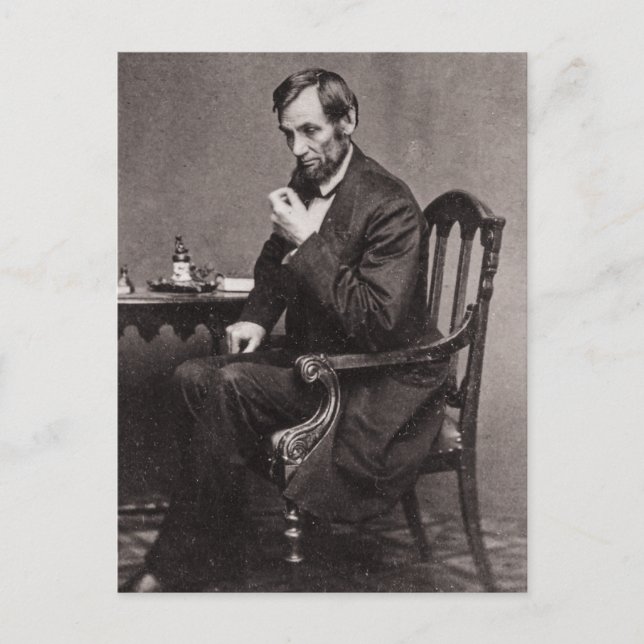 CARTE POSTALE PRESIDENT ABRAHAM LINCOLN 1862 STEREOVIEW (Devant)