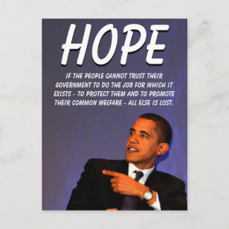 Carte Postale Président Barack Obama