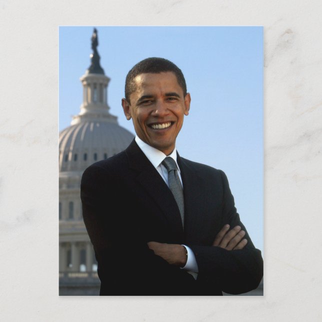 Carte Postale Président Barack Obama (Devant)