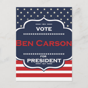 Carte Postale président ben carson