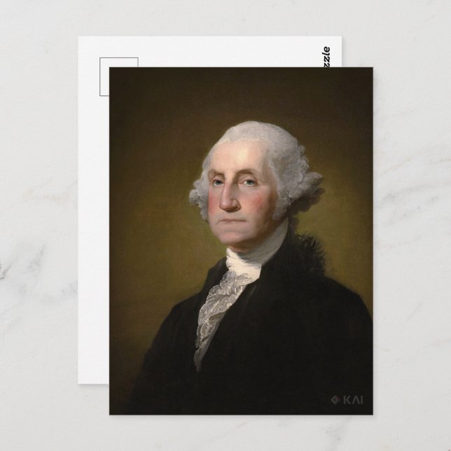 Carte Postale Président George Washington (Devant / Derrière)