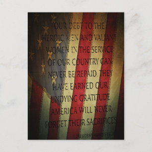 Carte Postale Président Harry S. Citation de Truman