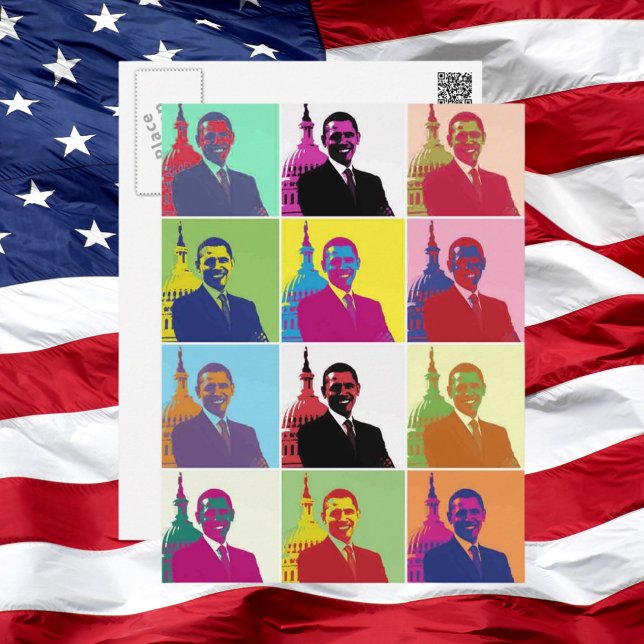 Carte Postale Président Obama Pop Art (Créateur téléchargé)