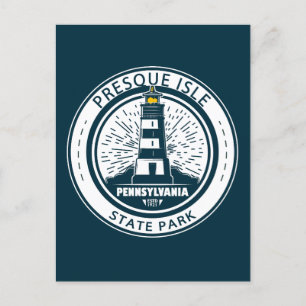 Carte Postale Presque Isle State Park Pennsylvania Badge