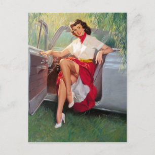 Carte Postale Prêt à conduire la broche vers le haut