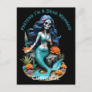 Carte Postale Prétendez que je suis une sirène morte Thunder_Cov