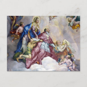 Carte Postale prêtre de fresque