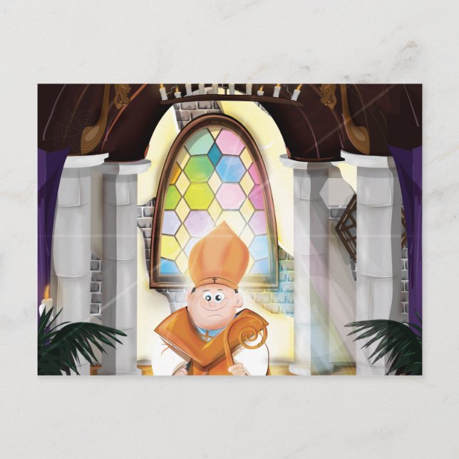 Carte Postale Prêtre de l'Église (Devant)