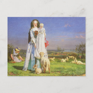Carte Postale Pretty Baa Lambs by Ford Madox Brown