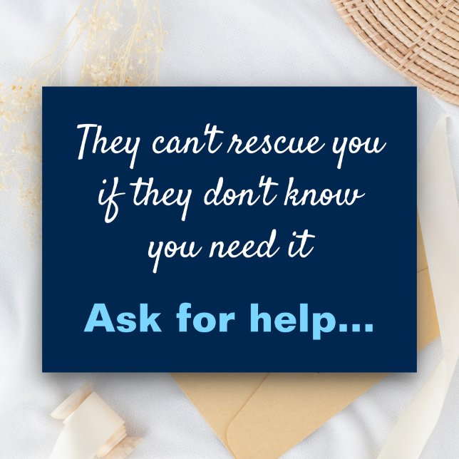 Carte Postale Prévention du suicide anti-dépression (Créateur téléchargé)