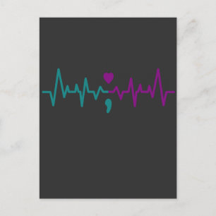 Carte Postale Prévention du suicide des impulsions cardiaques Se