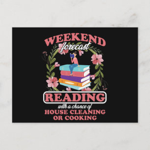 Carte Postale Prévision de fin de semaine I Love Livres