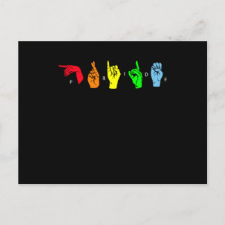 Carte Postale Pride ASL LGBTQ Sign Language