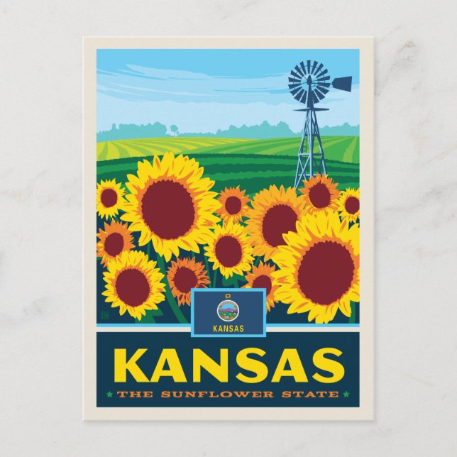 Carte Postale Pride d'état | Kansas (Devant)
