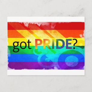 Carte Postale Pride LGBT Flag