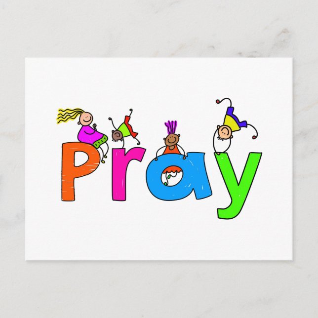 Carte Postale Prier (Devant)