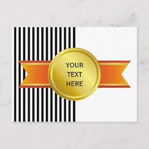 Carte Postale PRIER RIBBON or III + votre backgr. & texte