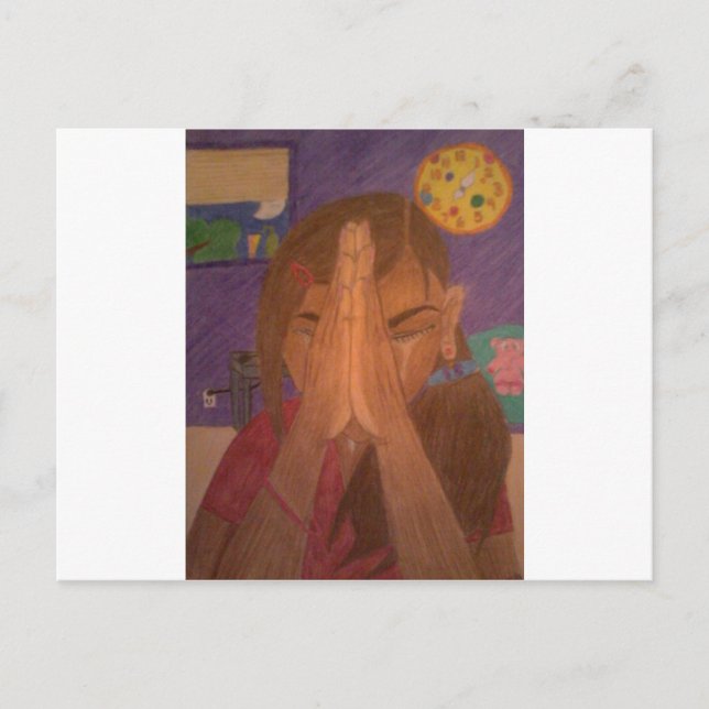 Carte Postale prière (Devant)