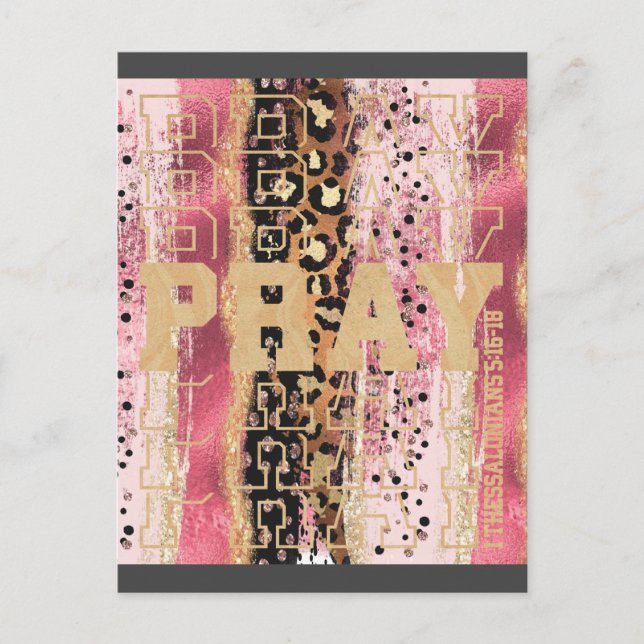 Carte Postale Prière Christian (Devant)