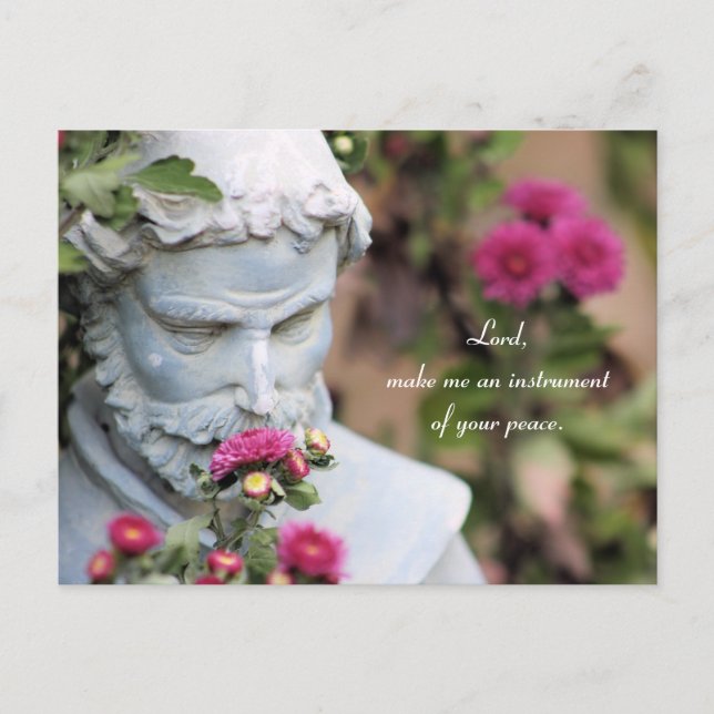 Carte Postale Prière de Saint François d'Assise (Devant)