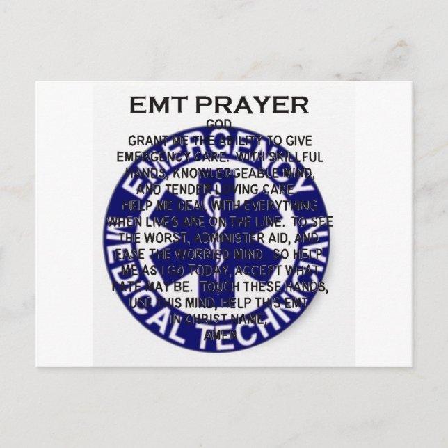 Carte Postale Prière EMT (Devant)