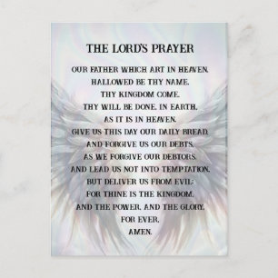 Carte Postale Prière - La Prière du Seigneur