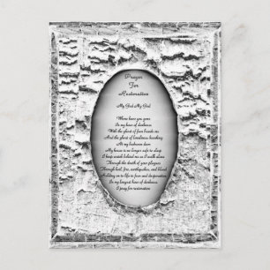 Carte Postale Prière pour la restauration