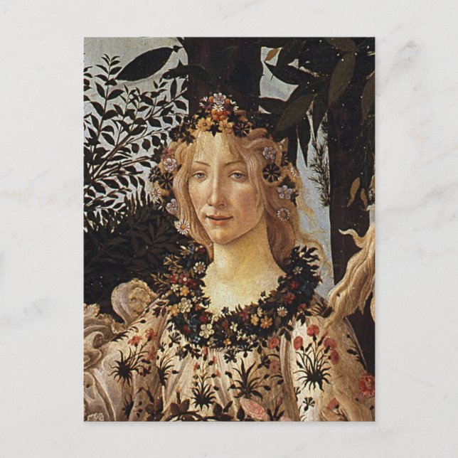 Carte Postale Primavera, Flora détail par Sandro Botticelli (Devant)