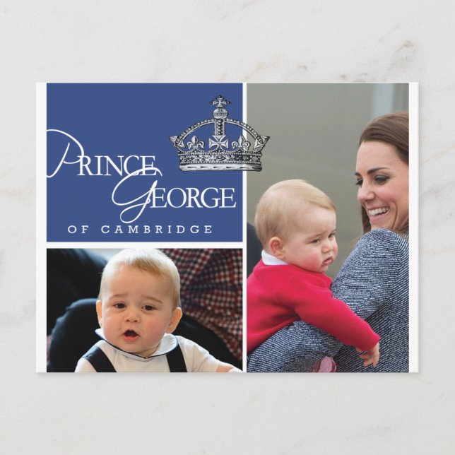 Carte Postale Prince George - William & Kate (Devant)