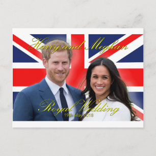 Carte Postale Prince Harry et Meghan Markle Mariage royal