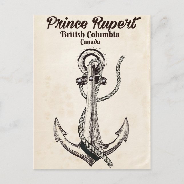 Carte Postale Prince Rupert (Colombie-Britannique) Affiche marin (Devant)