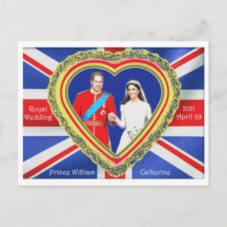 Carte Postale Prince William et Catherine Royal Mariage