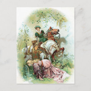 Carte Postale Princes En Robe Rose