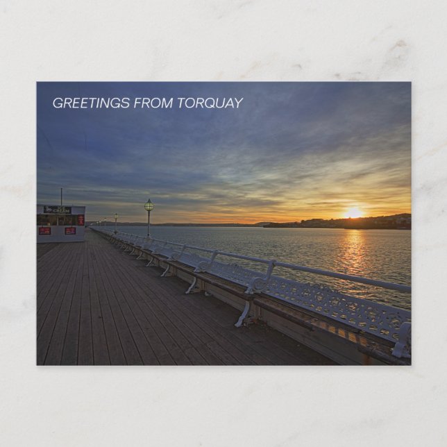 Carte Postale Princess Pier au coucher du soleil (Devant)