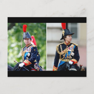 Carte Postale Princesse Anne en tant que régiment Colonel, Blues