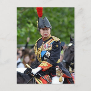 Carte Postale Princesse Anne Gold Stick en attente @ Coronation