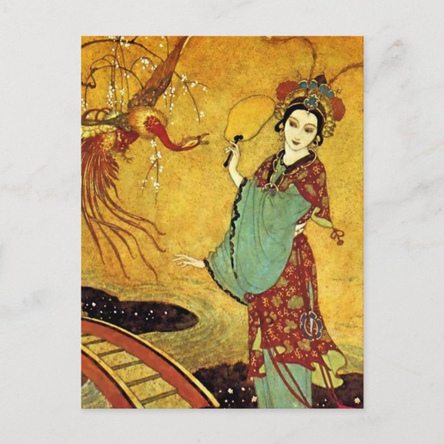 Carte Postale "Princesse Badoura" par Edmund Dulac (Devant)
