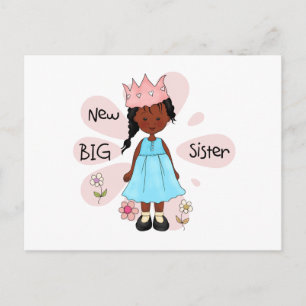 Carte Postale Princesse Big Soeur Africaine Américaine