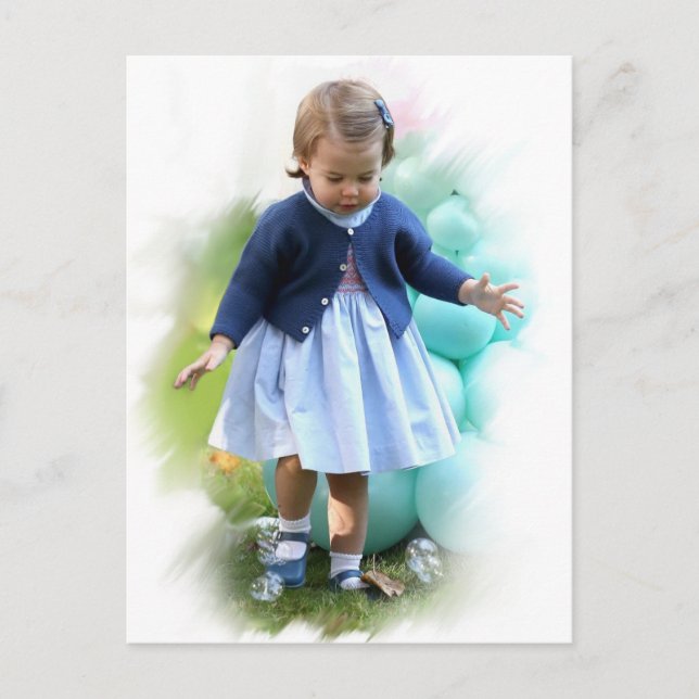 Carte Postale Princesse Charllote Elizabeth Walking (Devant)
