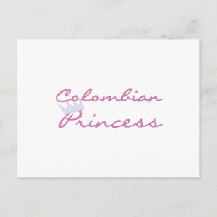 Carte Postale Princesse colombienne