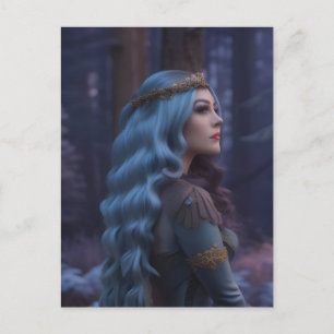 Carte Postale Princesse dans la forêt