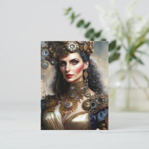 Carte Postale princesse guerrière Steampunk