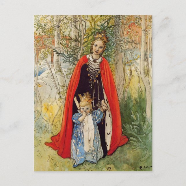 Carte Postale Princesse Spring Mère et fille (Devant)