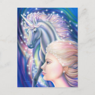 Carte Postale Princesse Unicorn