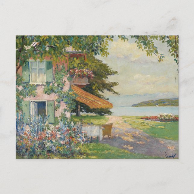 Carte Postale Printemps dans le jardin à Starnberg | Edward Cucu (Devant)