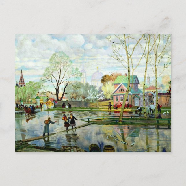 Carte Postale Printemps de Boris Kustodiev (Devant)