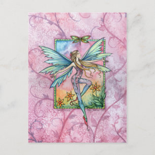 Carte Postale Printemps Jubilation Fairy Imaginaire Art