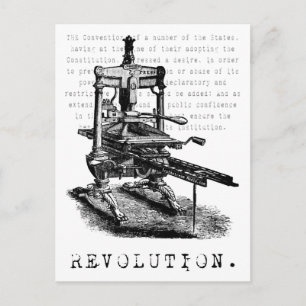 Carte Postale Printing Press = REVOLUTION !