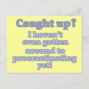 Carte Postale Pris ? Je n'ai même pas encore procrastiné...